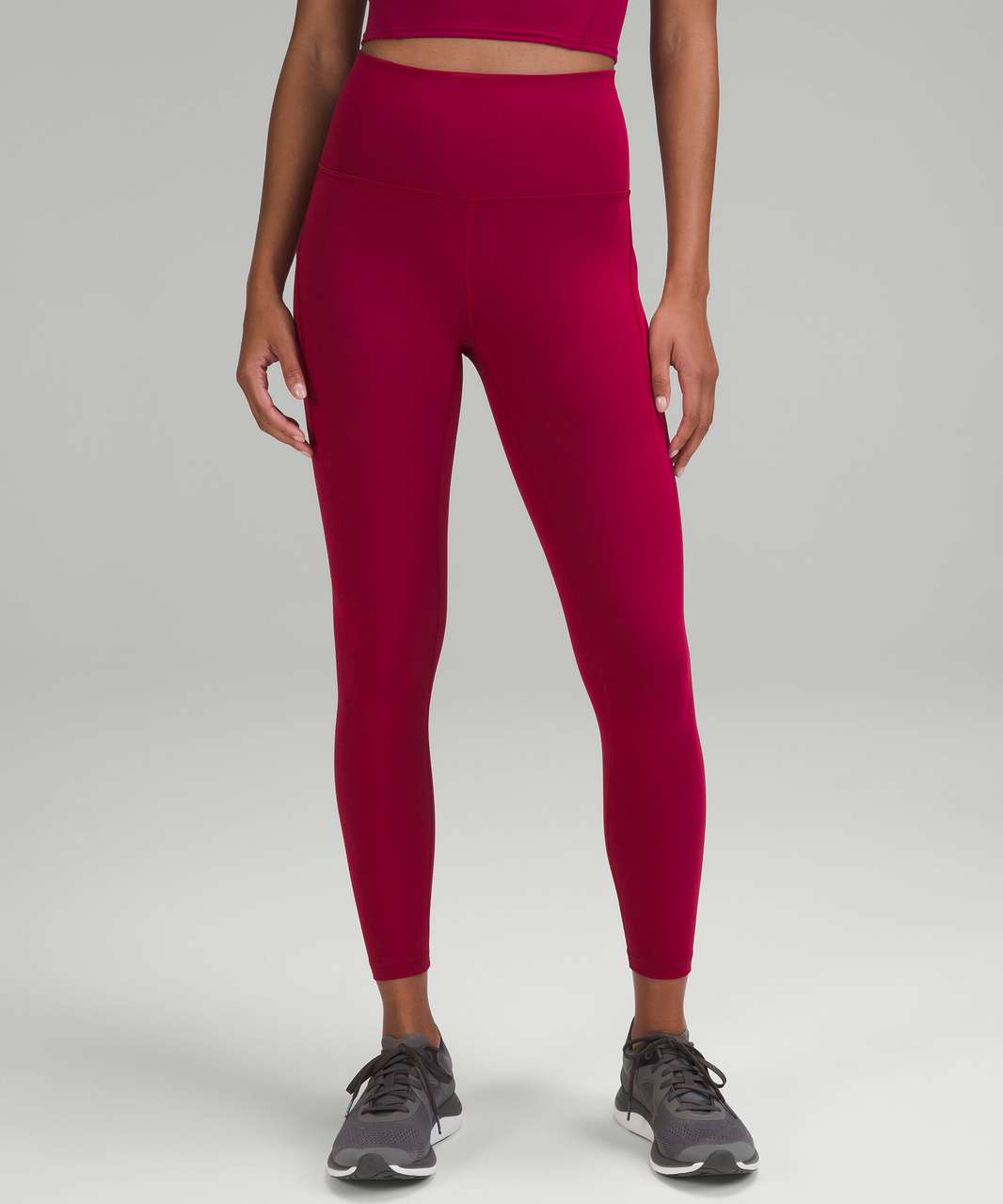 Lululemon Wunder Train High-Rise Tight with Pockets 25 - Pomegranate - lulu  fanatics