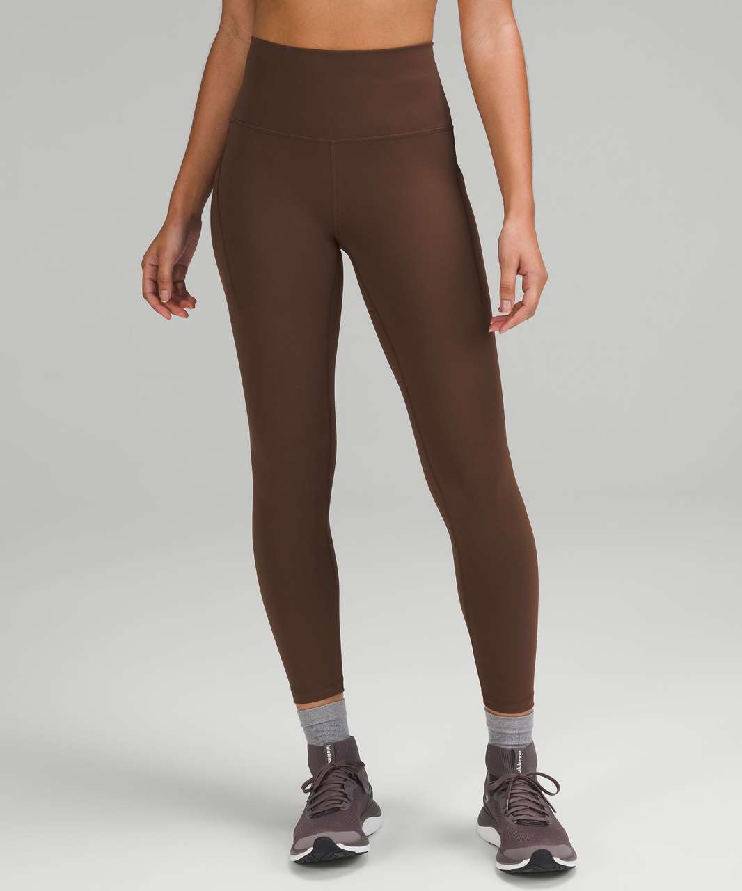 Lululemon Wunder Train High-Rise Tight with Pockets 25 - Java - lulu  fanatics