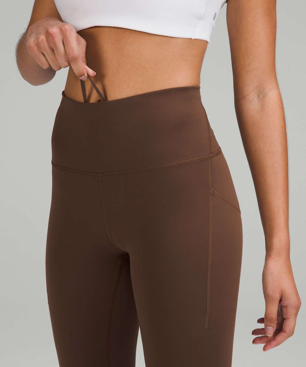 Lululemon Wunder Train High-Rise Tight with Pockets 25 - Java - lulu  fanatics