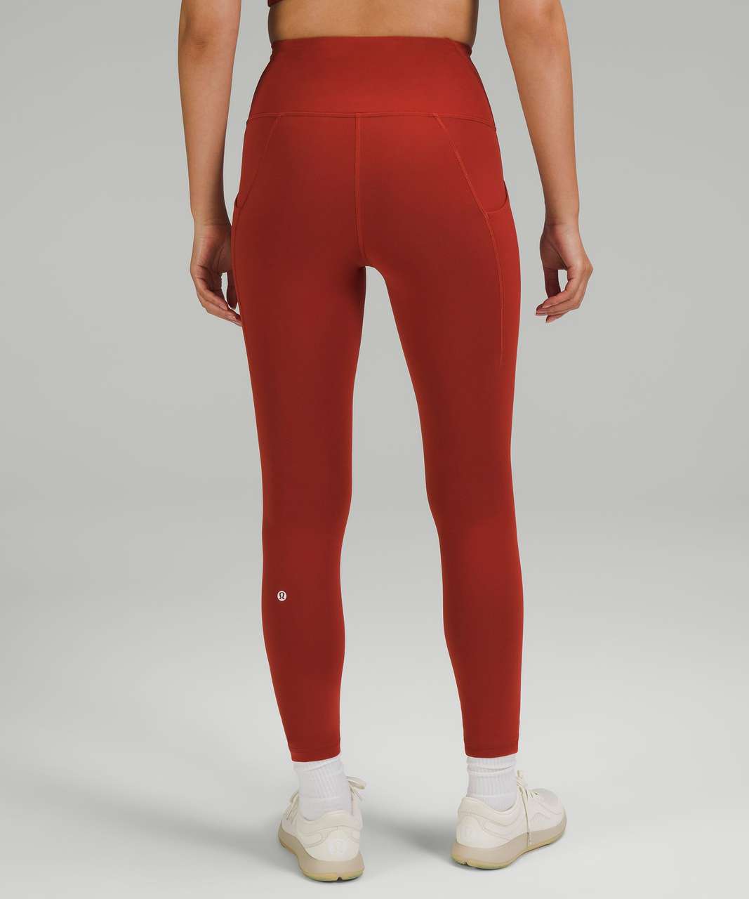 Lululemon Wunder Train High-Rise Tight with Pockets 25 - Cayenne - lulu  fanatics