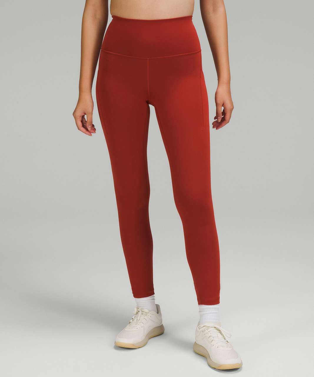 Lululemon Wunder Train High-Rise Tight with Pockets 25 - Cayenne - lulu  fanatics