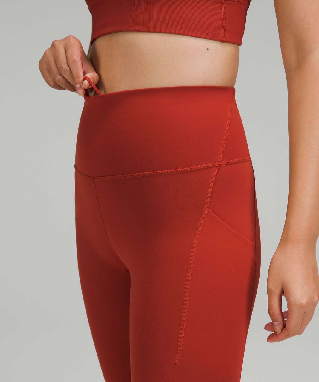 Lululemon Wunder Train High-Rise Tight with Pockets 25" - Cayenne