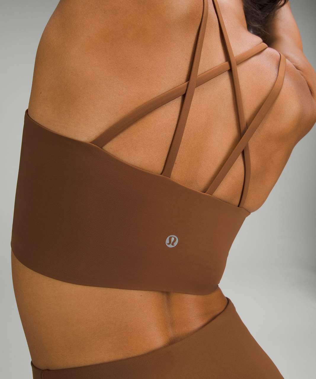 Lululemon Like A Cloud Longline Bra Light Support, B/c Cup In Copper Brown  | ModeSens