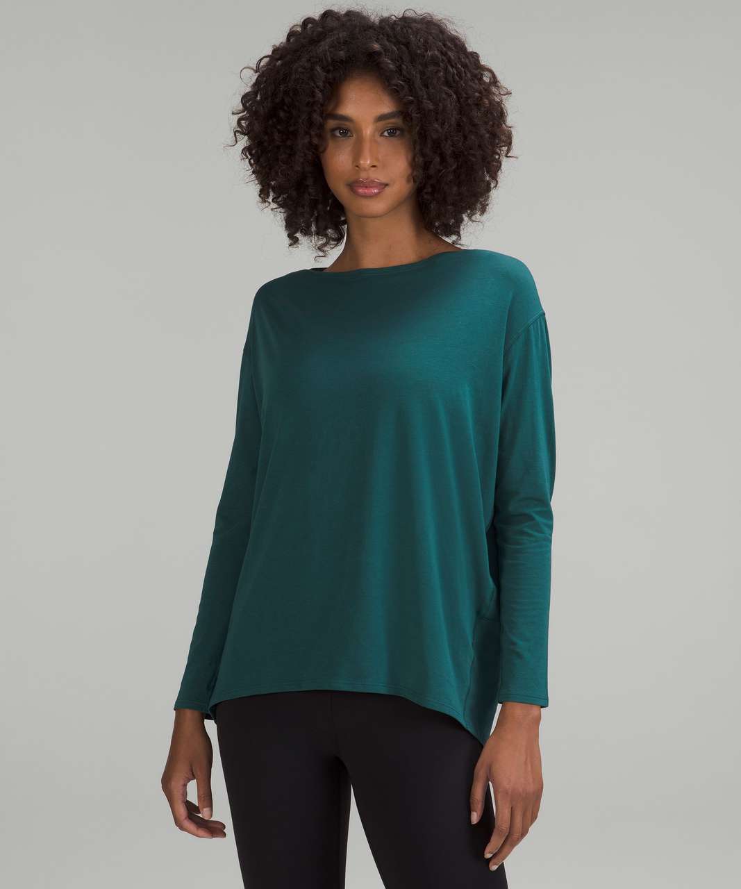 Lululemon Back In Action Long Sleeve Shirt - Green Jasper - lulu fanatics