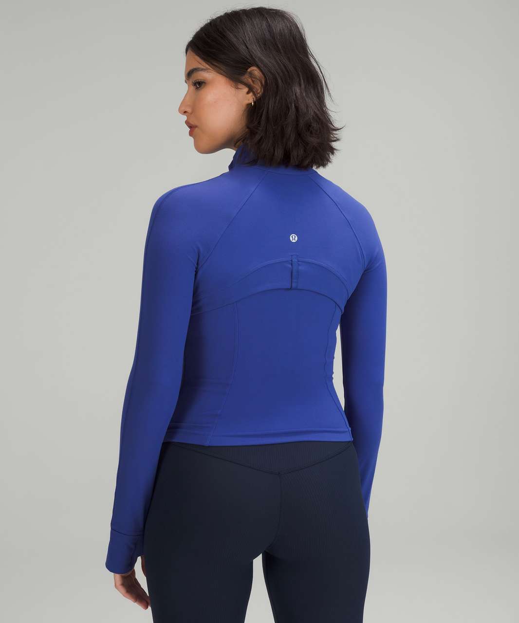 Lululemon Define Cropped Jacket *Nulu - Pitch Blue - lulu fanatics