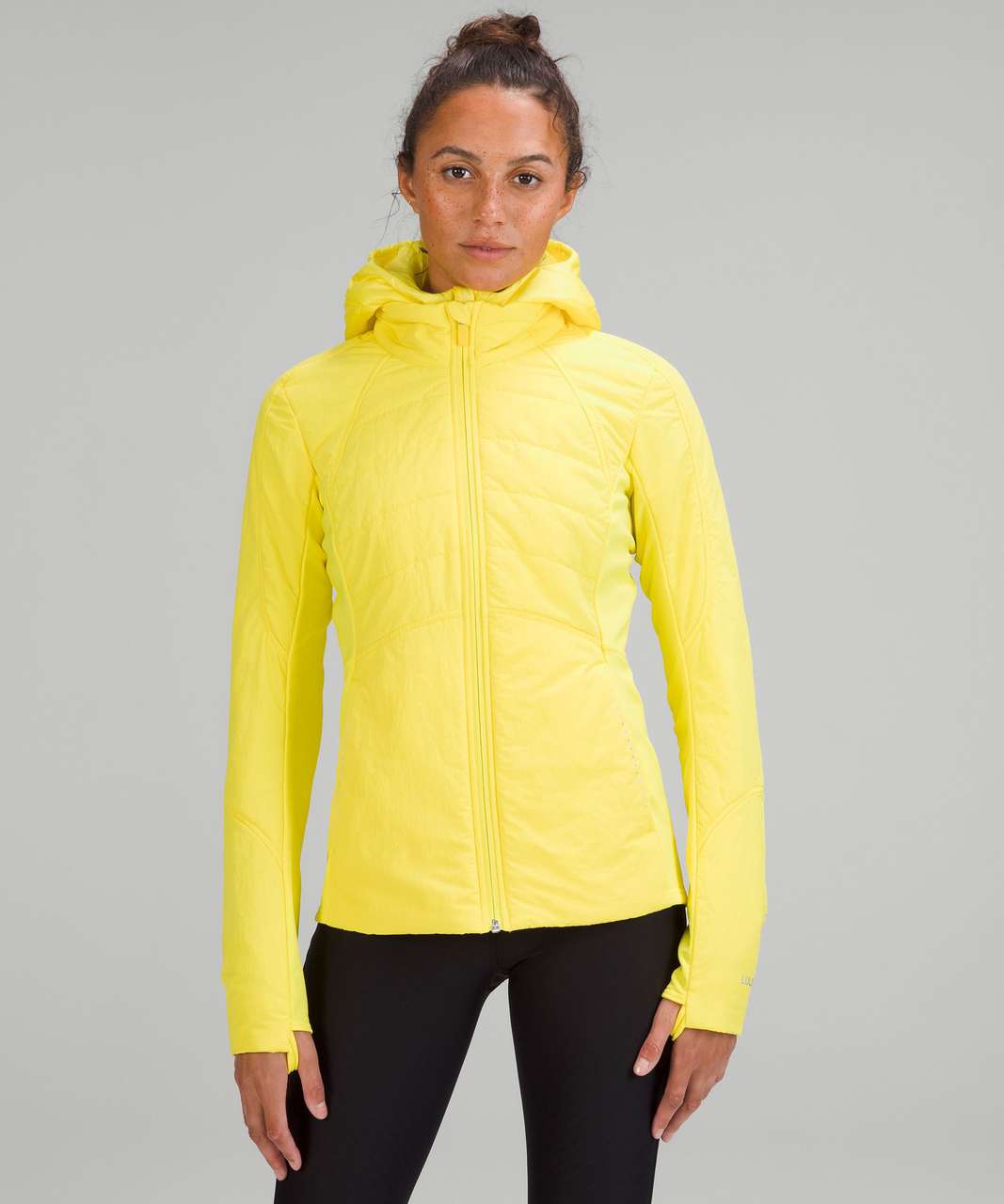 Lululemon Athletica Solid Yellow Track Jacket Size 4 - 55% off