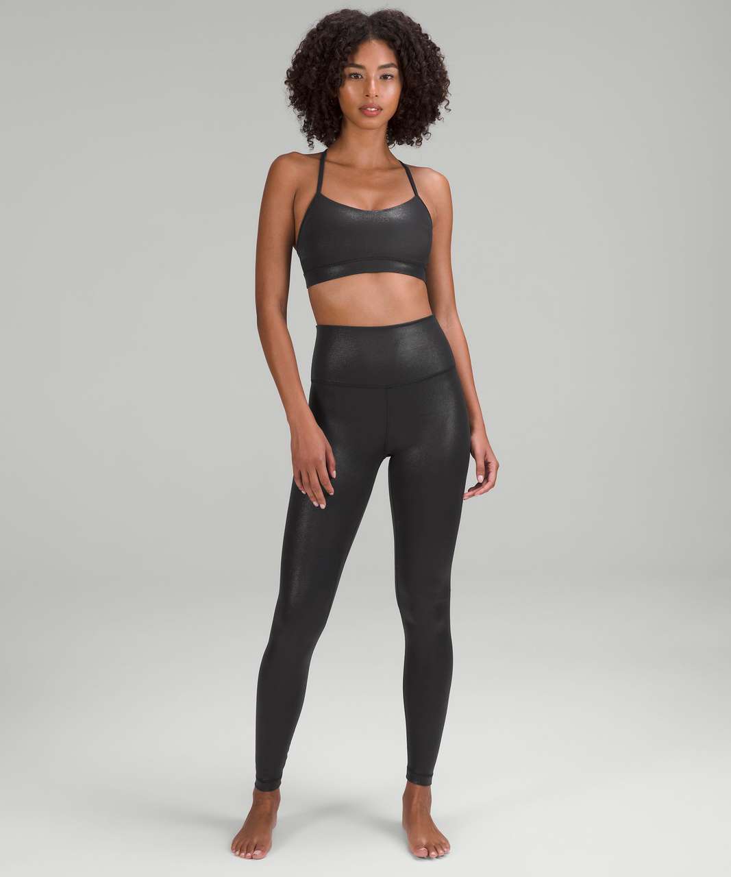 Lululemon Align Pant*Shine Radiate Foil Print Black 25” Size 0 NWT $118