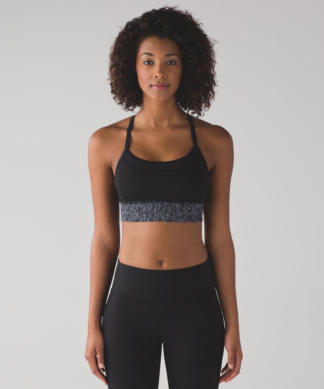 Lululemon Fit Physique Bra - Black / Suited Print White Black