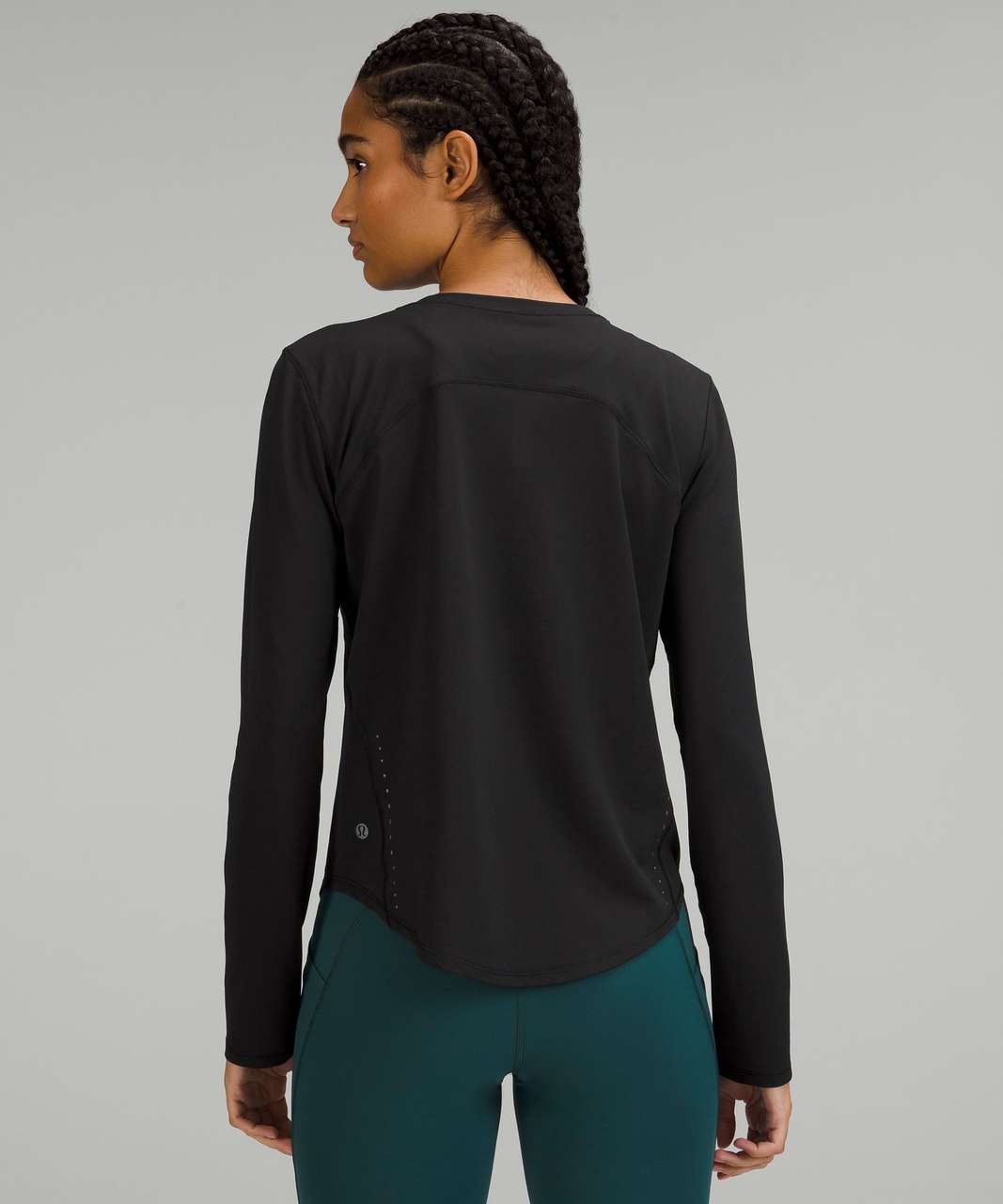 Lululemon High-Neck Running and Training Long Sleeve Shirt - Black 