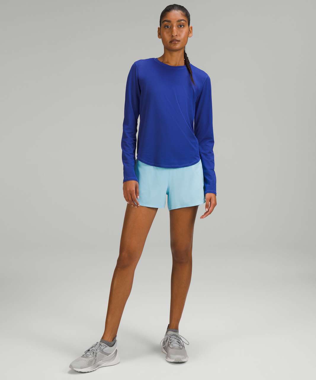 Lululemon High-Neck Running and Training Long Sleeve Shirt - Psychic