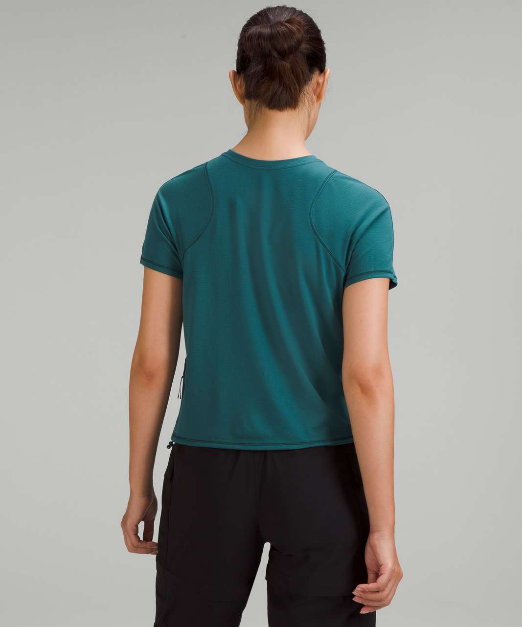 Lululemon Lightweight Cinched Hem Hiking T-Shirt - Green Jasper