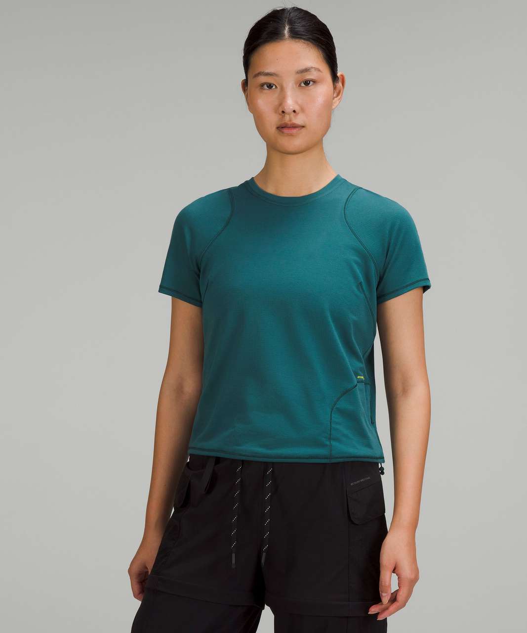 Lululemon Lightweight Cinched Hem Hiking T-Shirt - Green Jasper