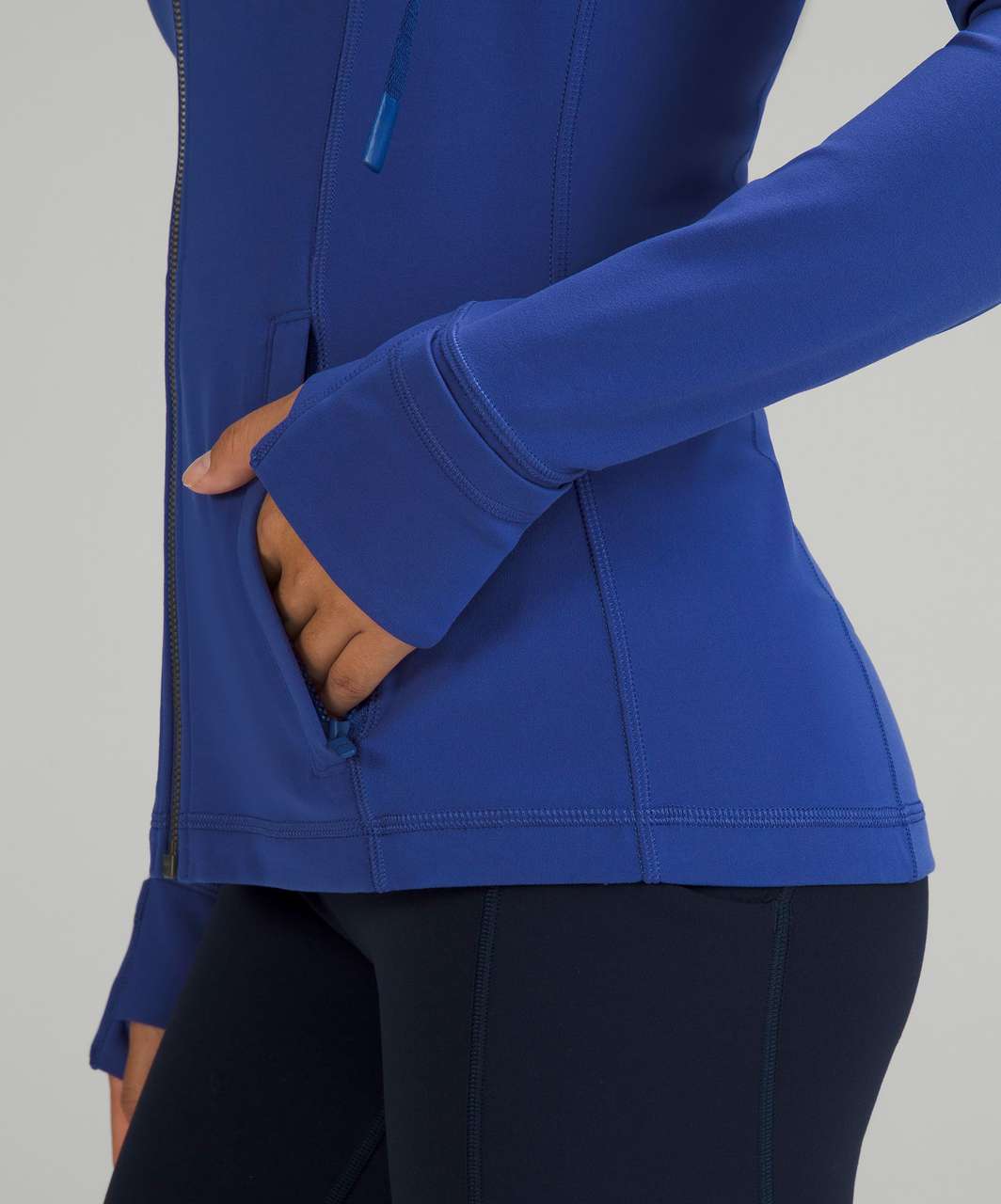 NEW Women Lululemon Hooded Define Jacket Mesh Vent Nulu Pastel Blue Size 6