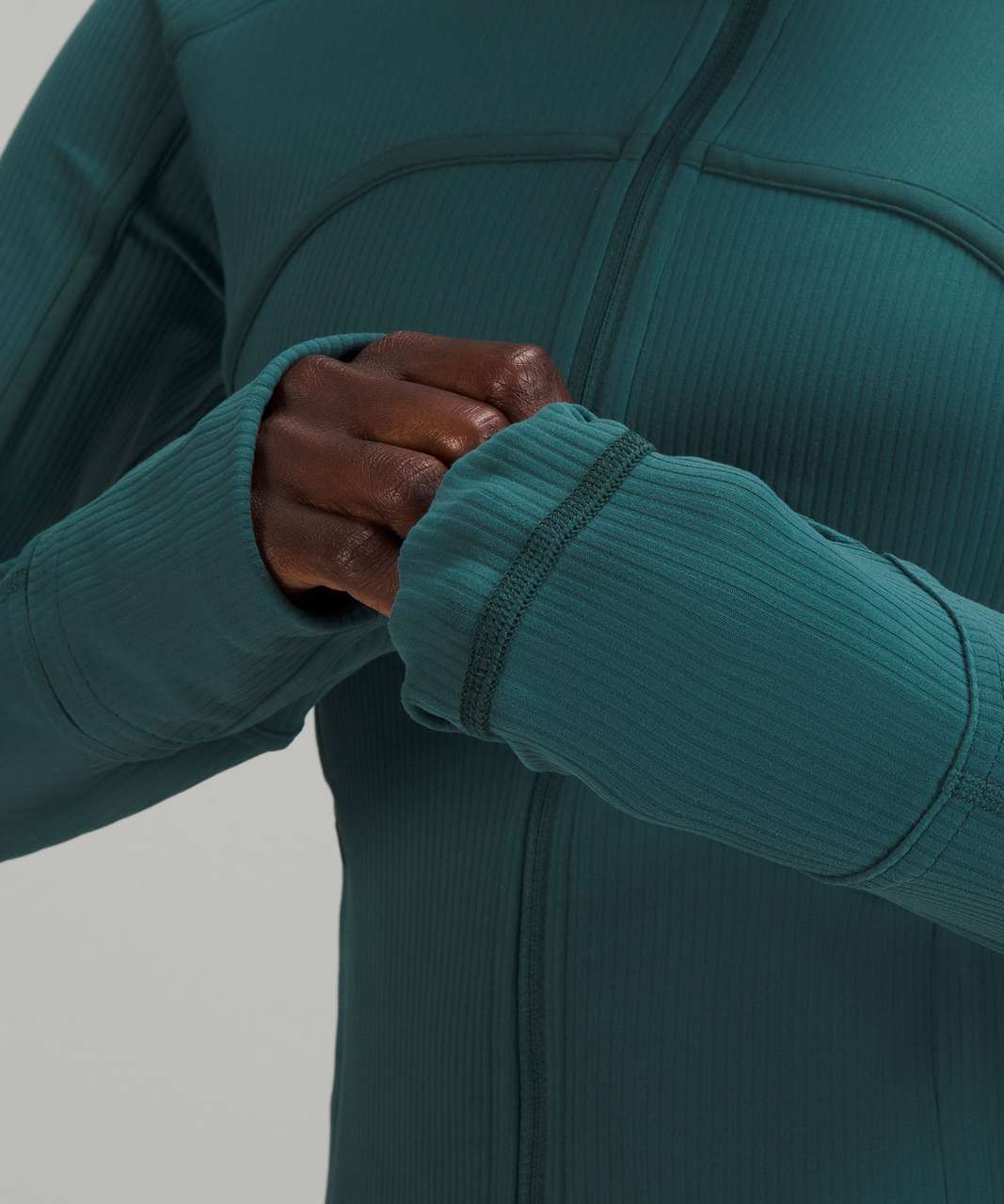 Lululemon Ribbed Nulu Cropped Define Jacket - Green Jasper