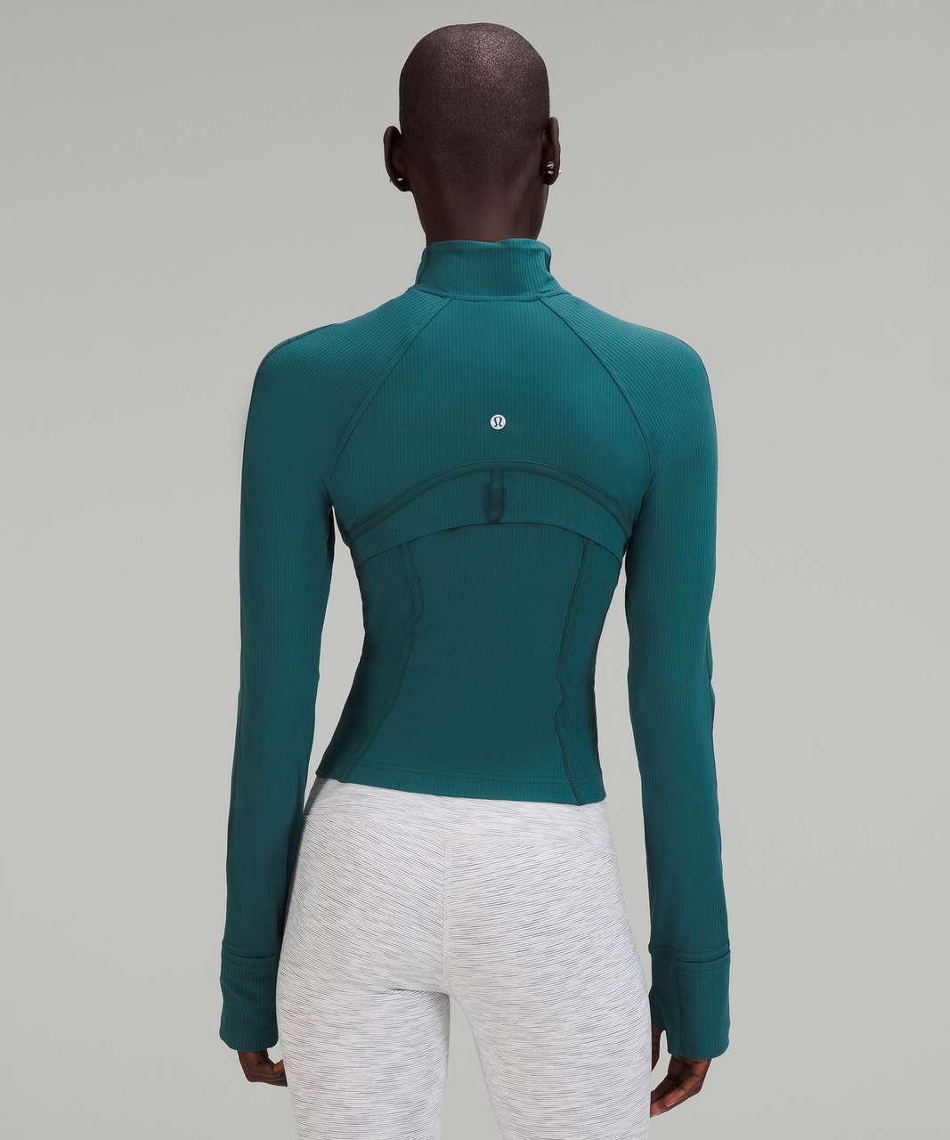 Lululemon Ribbed Nulu Cropped Define Jacket - Green Jasper Lululemon Ribbed Nulu Cropped Define Jacket - Green Jasper
