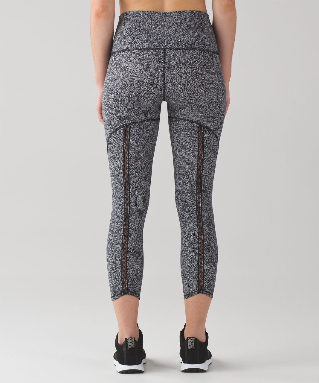 Lululemon Wunder Under Pant (Hi-Rise) (Mesh) - Line Up White Black