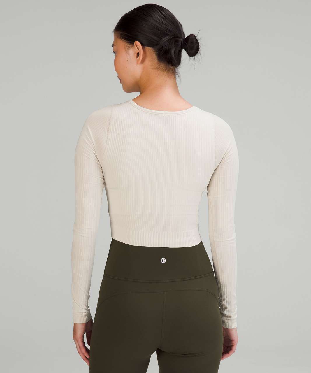 Lululemon Ebb to Street Long Sleeve Shirt - Natural Ivory