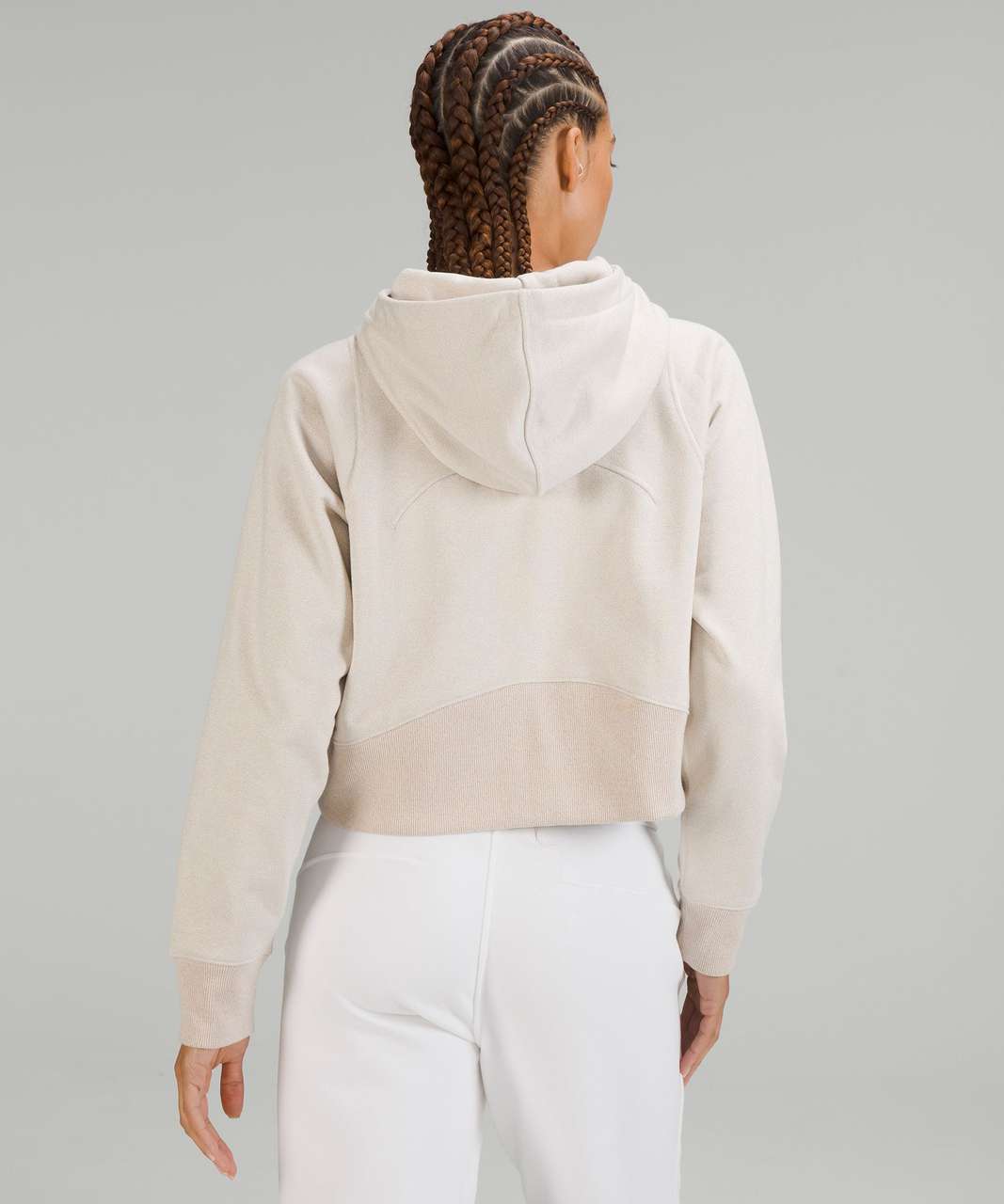 Lululemon Loungeful Cropped Hoodie *Spark - Bone / Beige