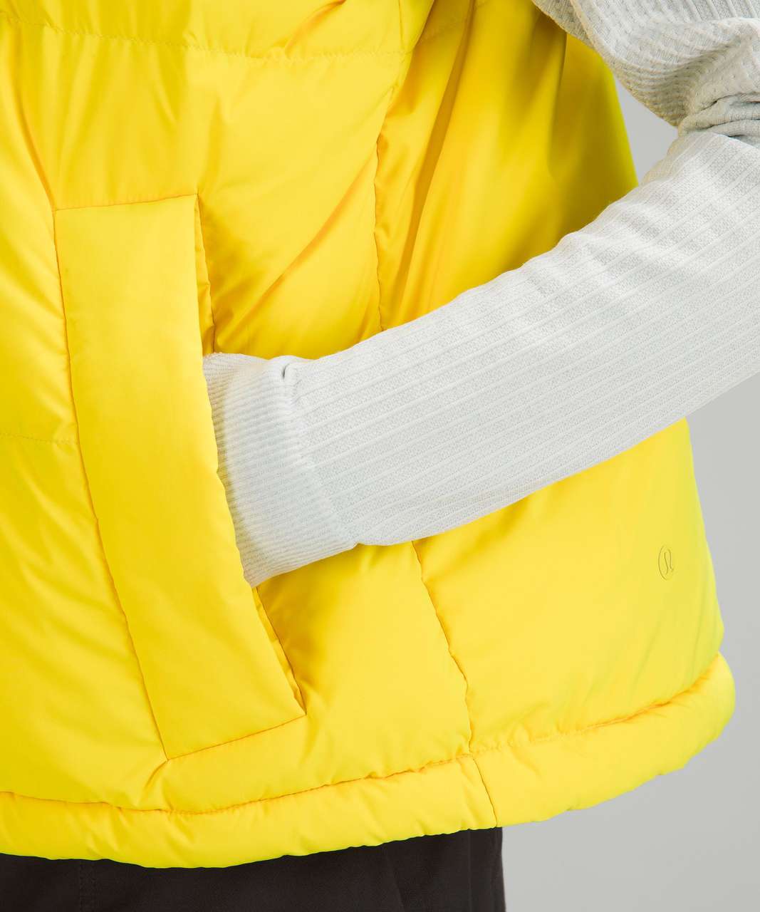 Lululemon Wunder Puff Cropped Vest - Sonic Yellow