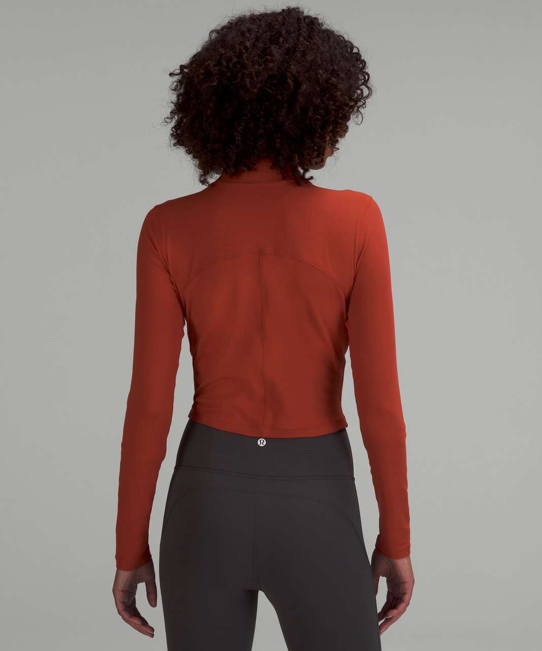 Instant detag, 3rd all aligned mock neck long sleeve in cayenne