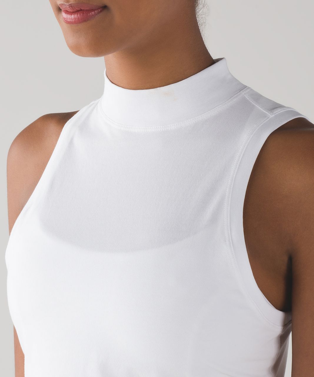 Lululemon Kitsilano Mock Tank - White - lulu fanatics