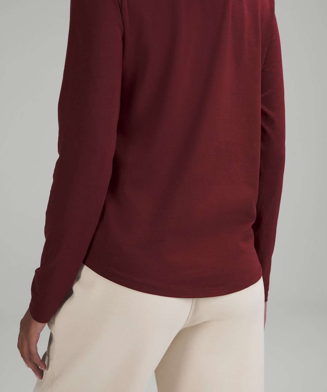 Lululemon Love Long Sleeve Shirt - Red Merlot