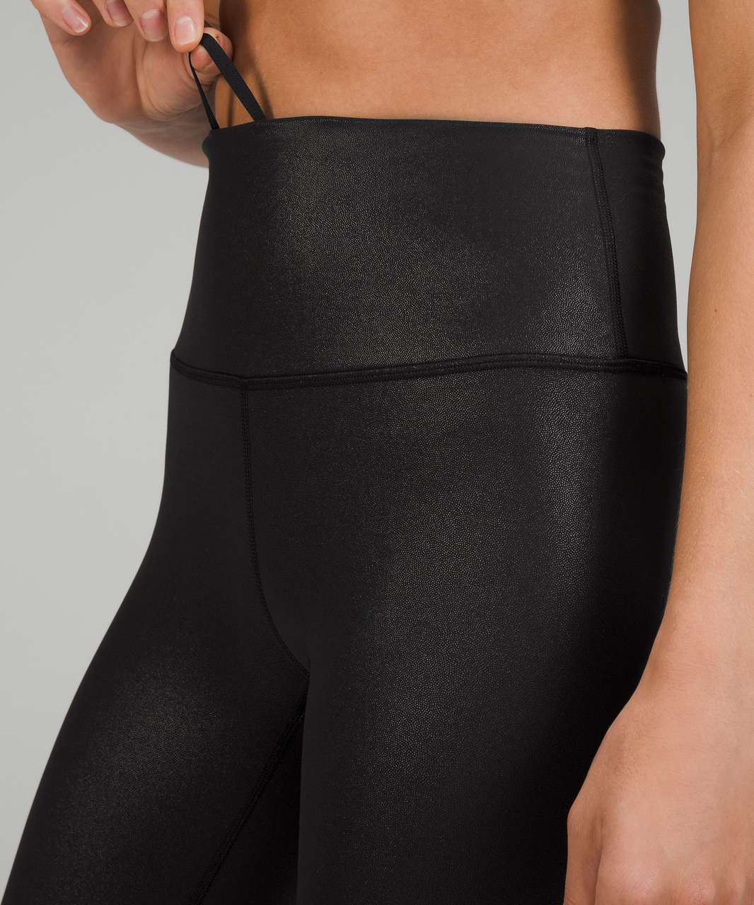 Lululemon Wunder Train High-Rise Crop 23 *Foil - Radiate Foil Print Black  - lulu fanatics