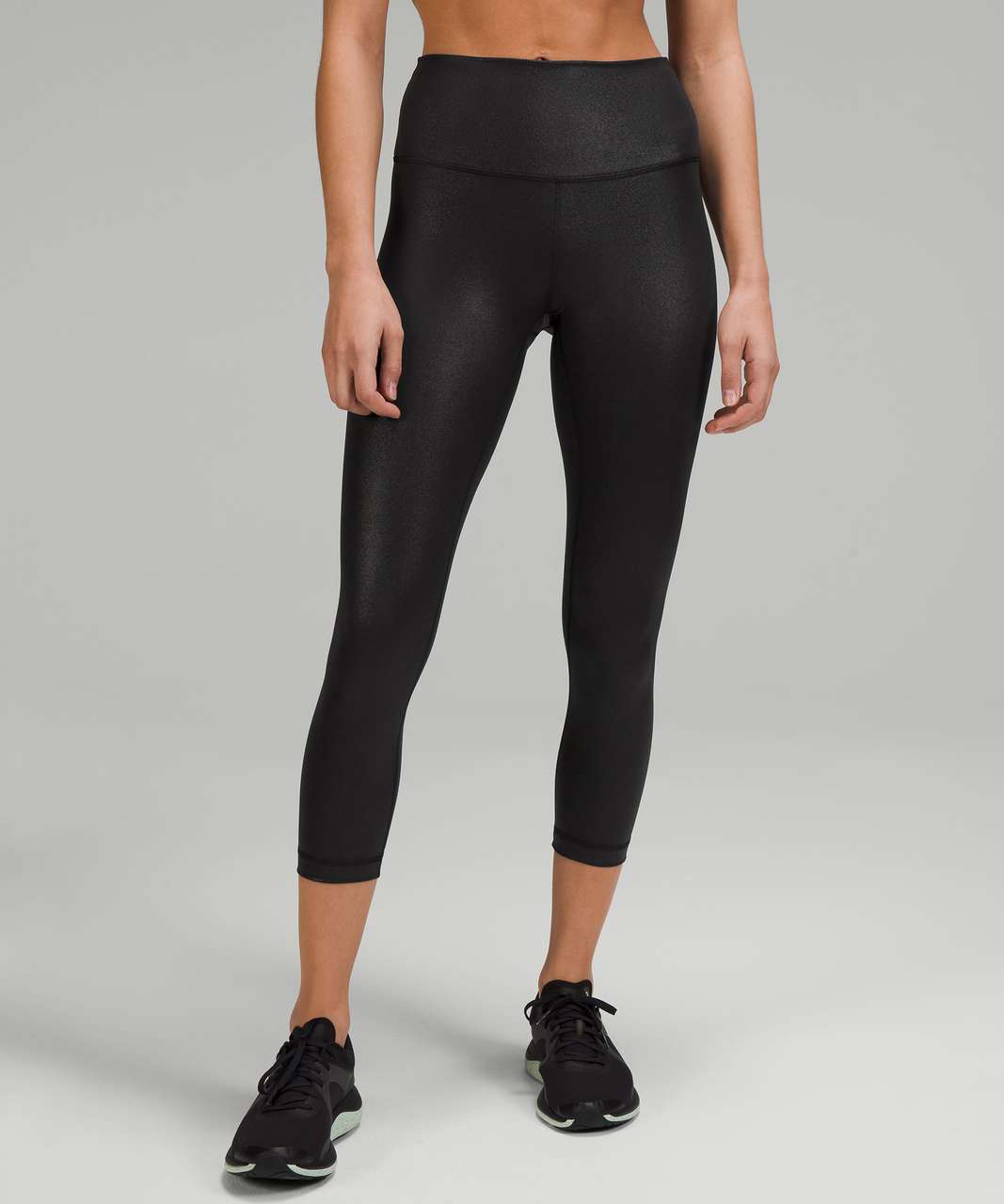 Lululemon Wunder Train High-Rise Crop 23" *Foil - Radiate Foil Print Black