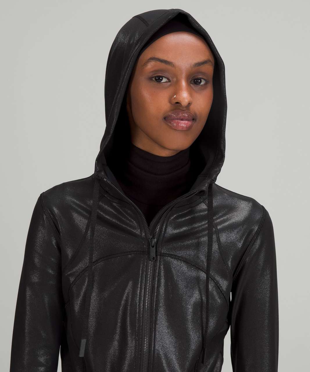 Lululemon Hooded Define Jacket *Shine - Radiate Foil Print Black