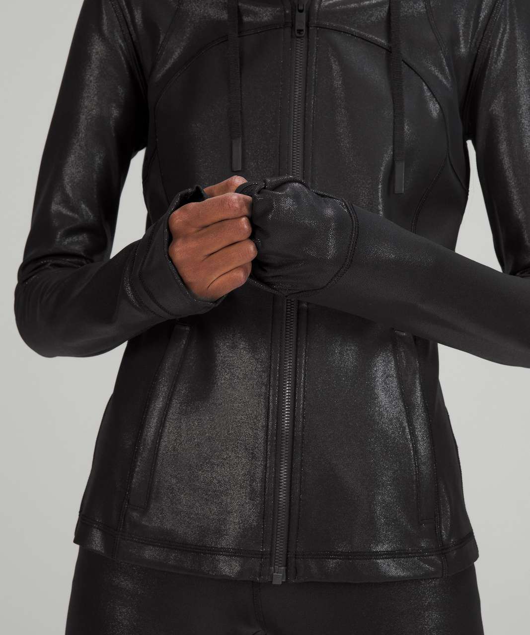 Lululemon Hooded Define Jacket *Shine - Radiate Foil Print Black