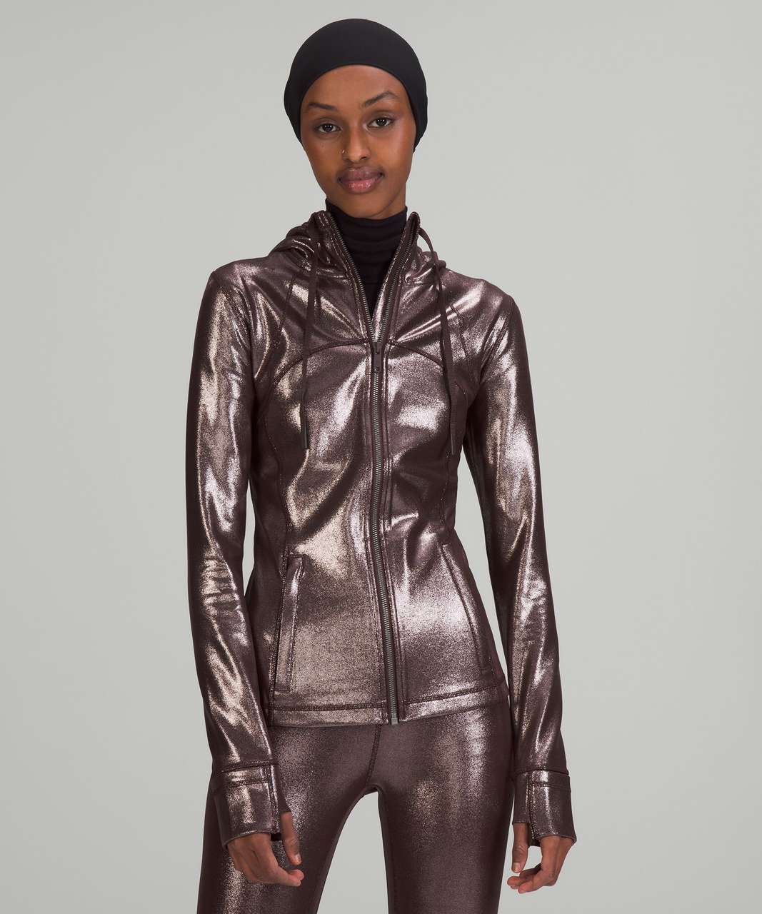 Lululemon Hooded Define Jacket *Shine - Radiate Foil Print French Press - lulu  fanatics