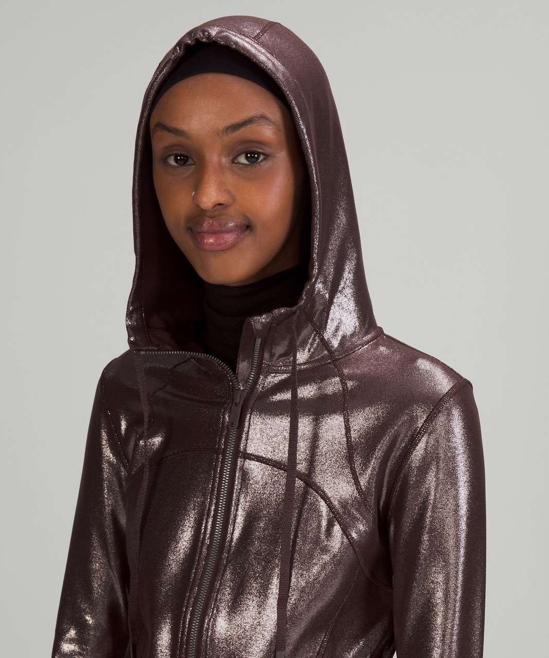 Lululemon Hooded Define Jacket *Shine - Radiate Foil Print French Press