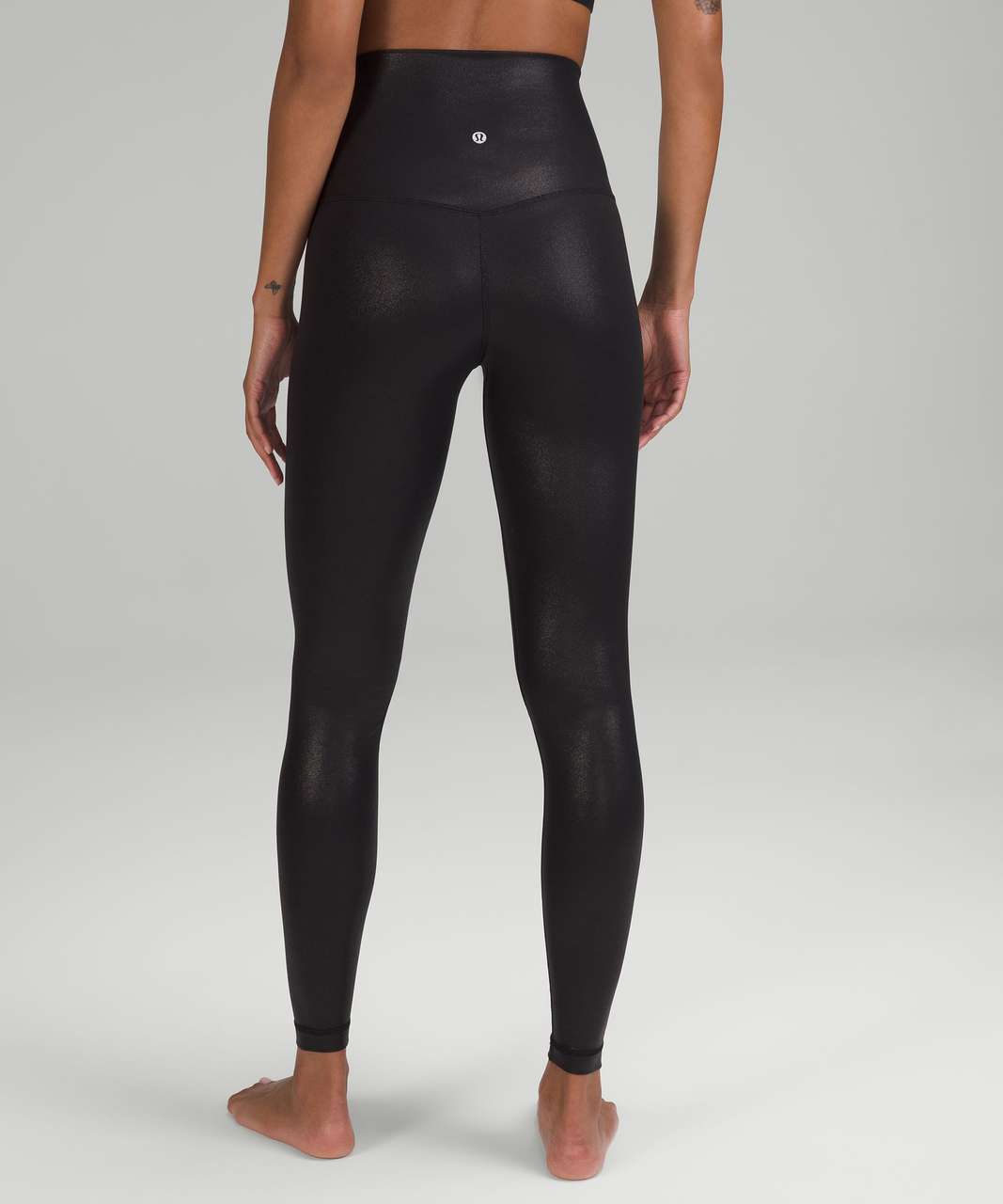 Lululemon Align Super-High-Rise Pant 25 *Shine - Radiate Foil Print Black  - lulu fanatics