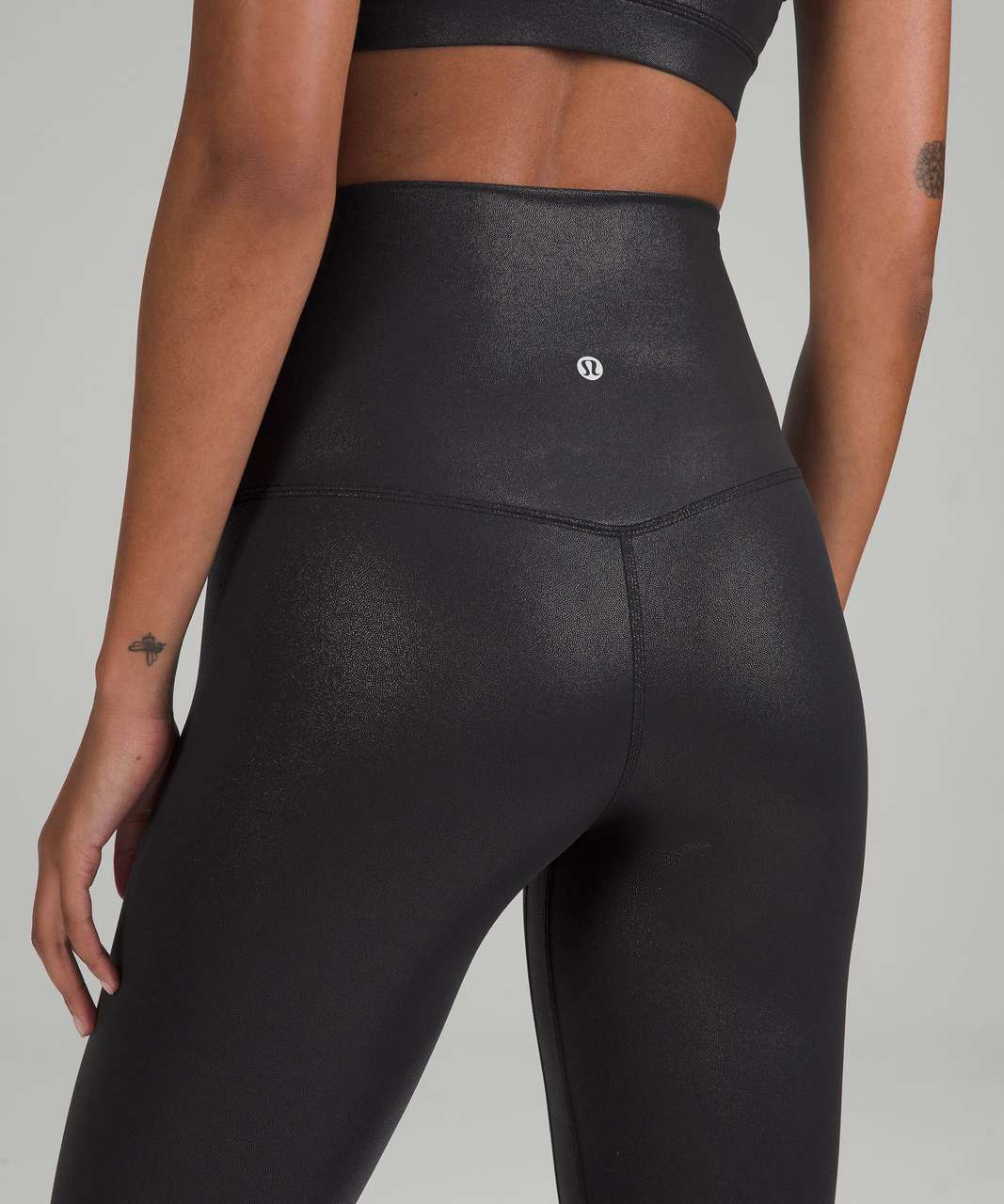 Lululemon Align Super-High-Rise Pant 25 *Shine - Radiate Foil Print Black  - lulu fanatics