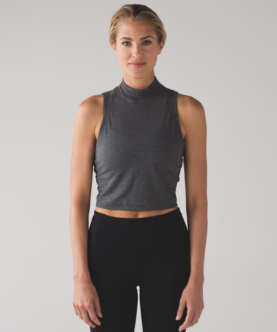 Lululemon Twist & Reach Tank - Heathered Black - lulu fanatics