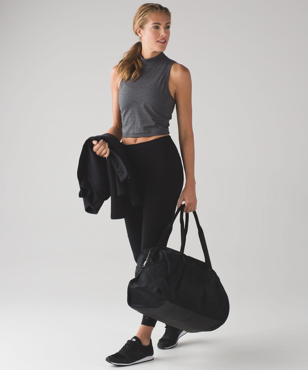 Lululemon Kitsilano Mock Tank - Heathered Pitch Grey