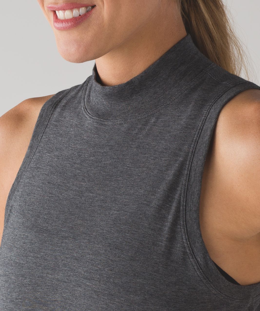 Lululemon Kitsilano Mock Tank - Heathered Pitch Grey