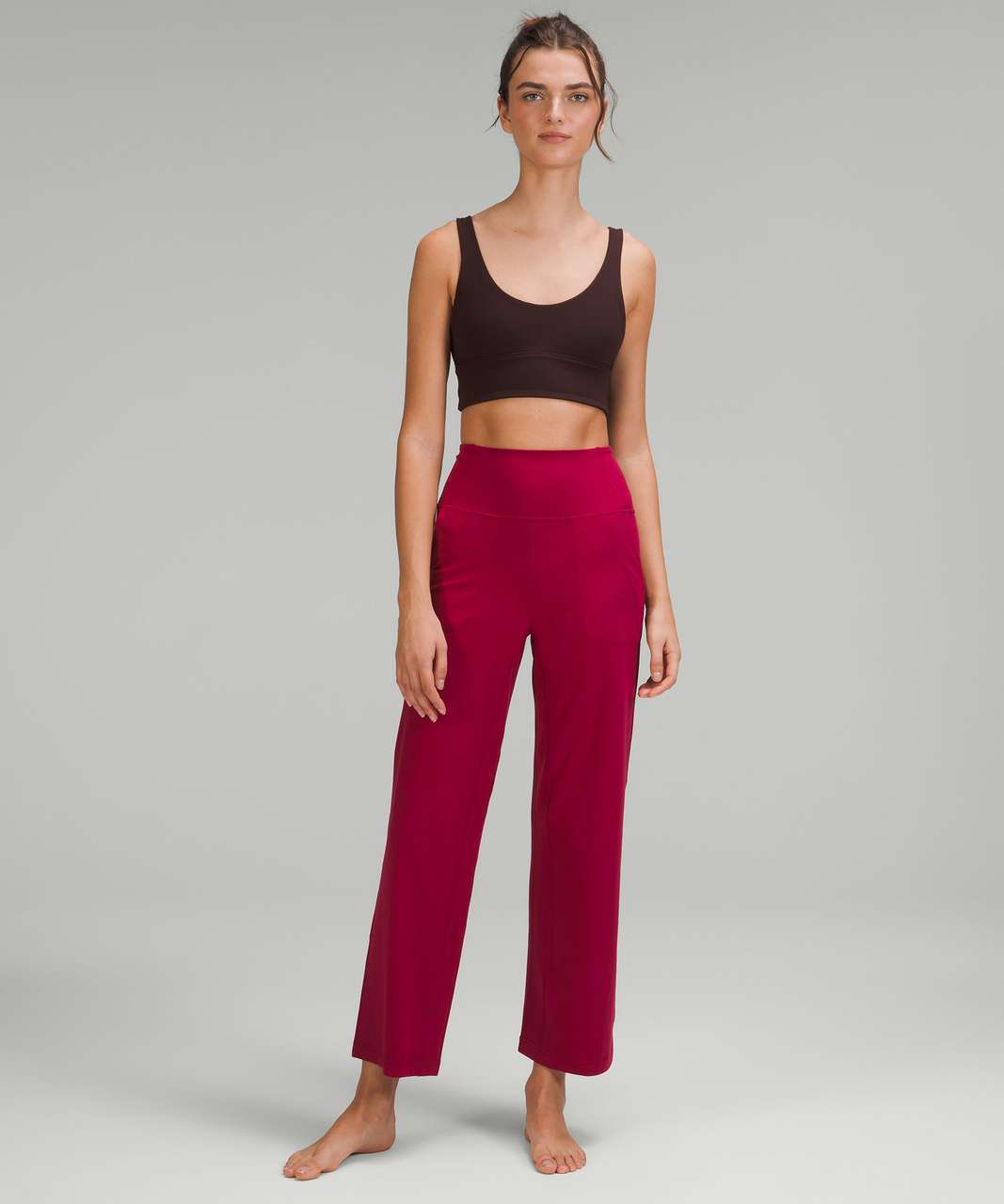 Lululemon high-rise wide leg pants, Women's Fashion, Activewear on