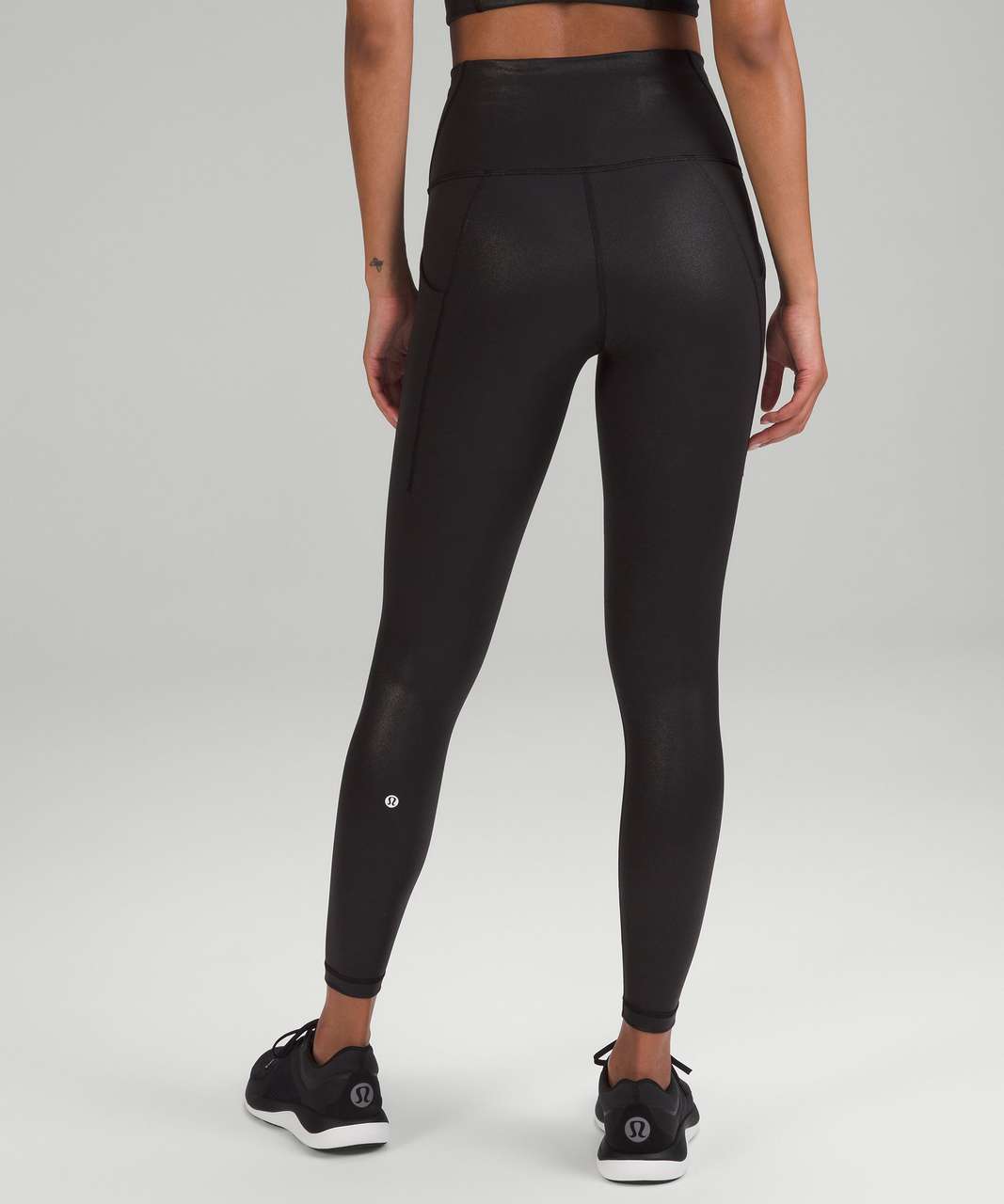 Lululemon Wunder Train High-Rise Tight with Pockets 25 *Foil - Radiate  Foil Print Black - lulu fanatics