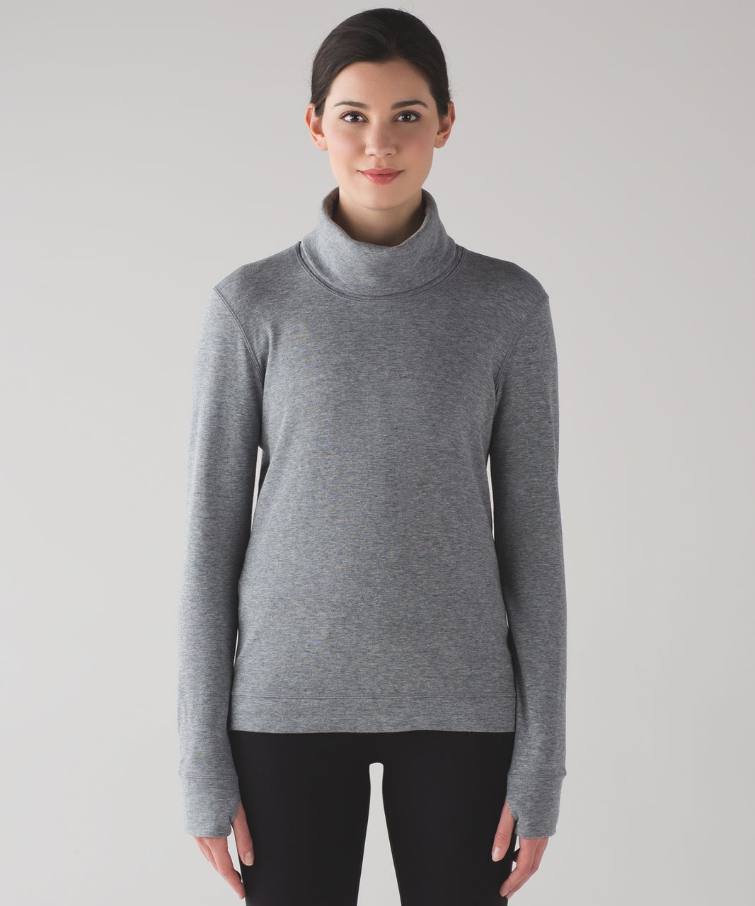 Lululemon Double Up Long Sleeve (Reversible) - Heathered Slate / Modern Stripe Heathered Slate Slate