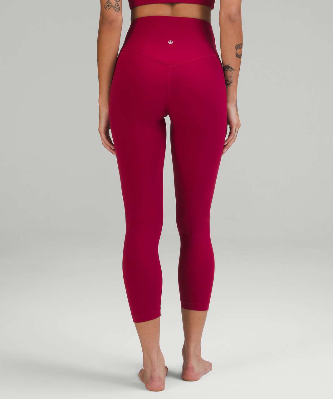 Lululemon Align V-Waist Crop 23 - Pomegranate - lulu fanatics