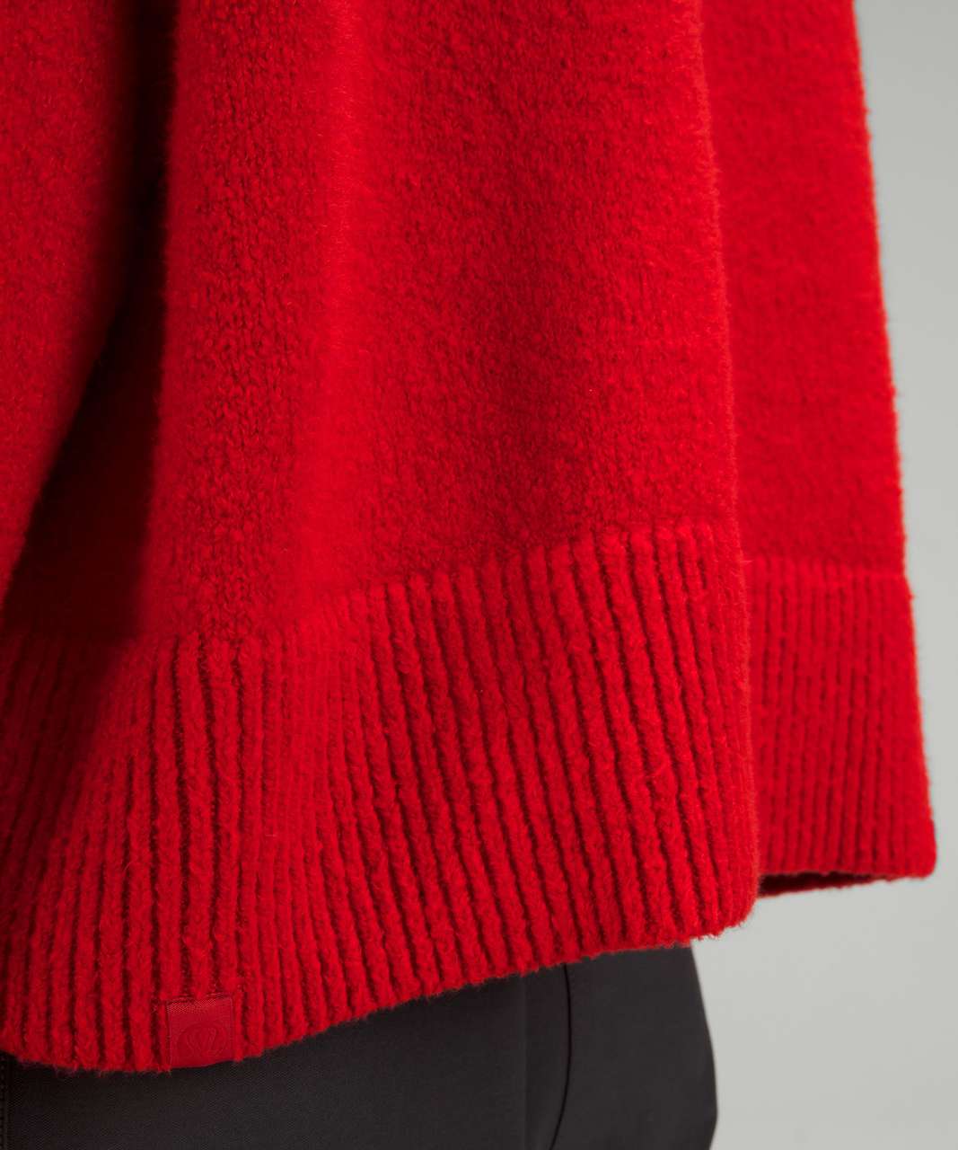 Lululemon Brushed Cotton Merino Blend Mockneck - Carnation Red