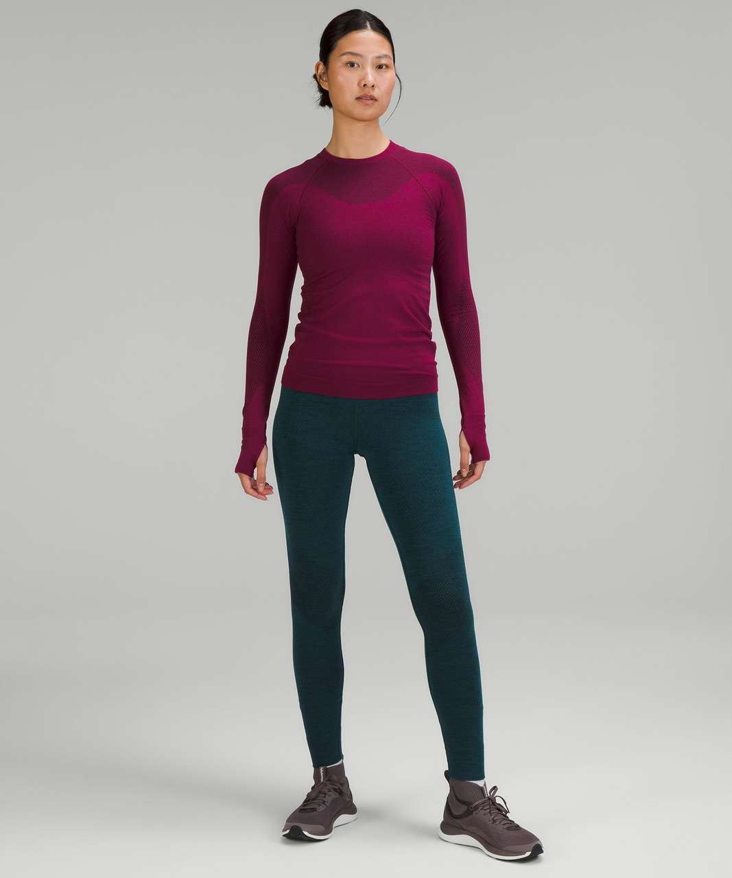 Lululemon Keep the Heat Thermal High-Rise Tight 28" - Heathered Green Jasper