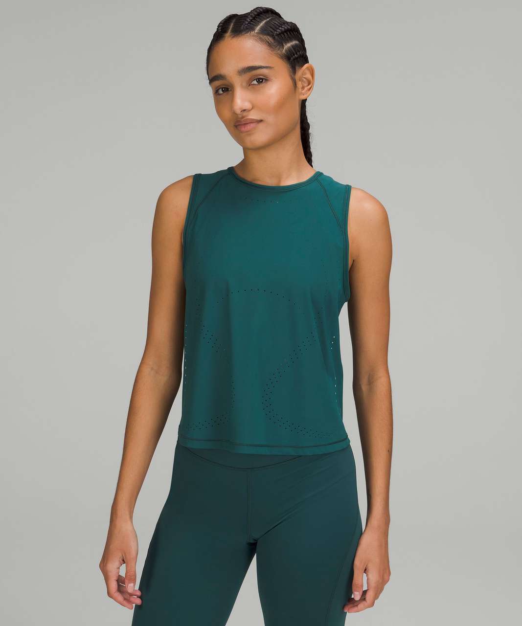 Lululemon Sculpt Tank Top *Perforation - Green Jasper