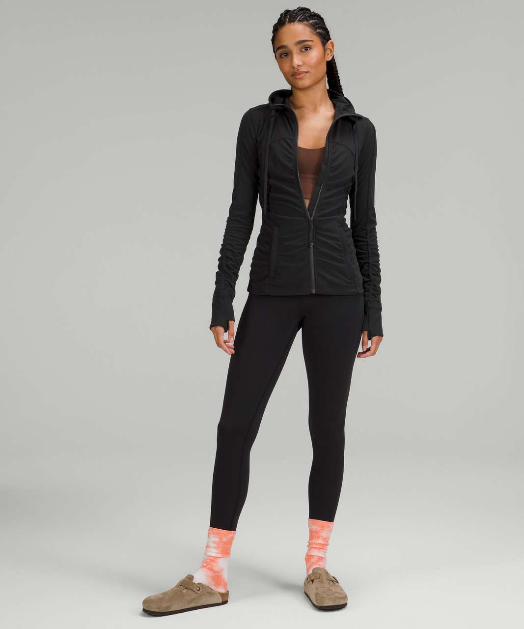 Lululemon Hooded Define Jacket *Nulu - Black Satin - lulu fanatics