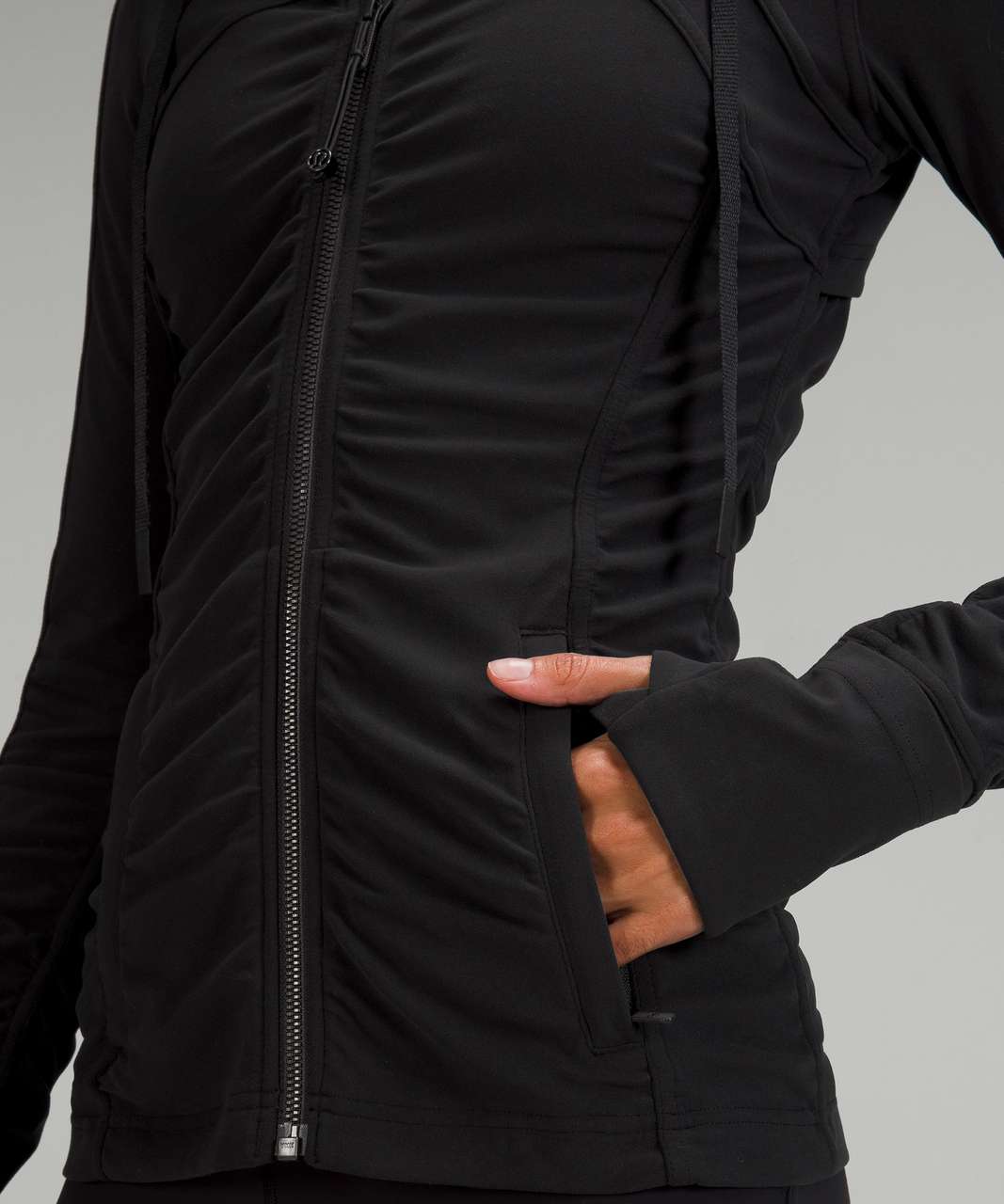 Lululemon Nulu Hooded Define Jacket *Ruched - Black - lulu fanatics