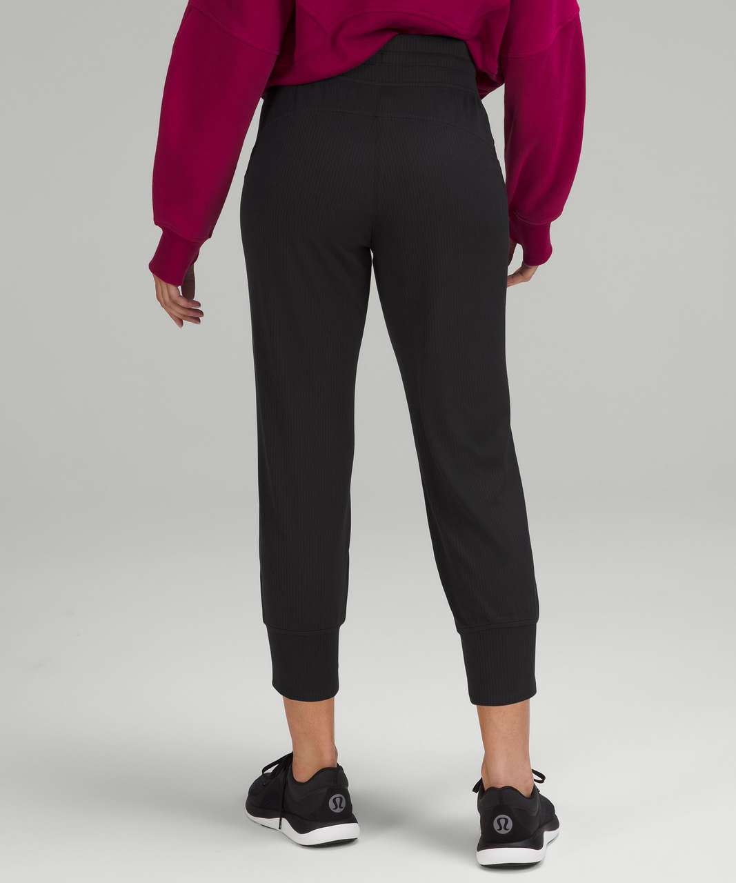 Lululemon Ready to Rulu Ribbed High-Rise Cropped Jogger - Black - lulu  fanatics