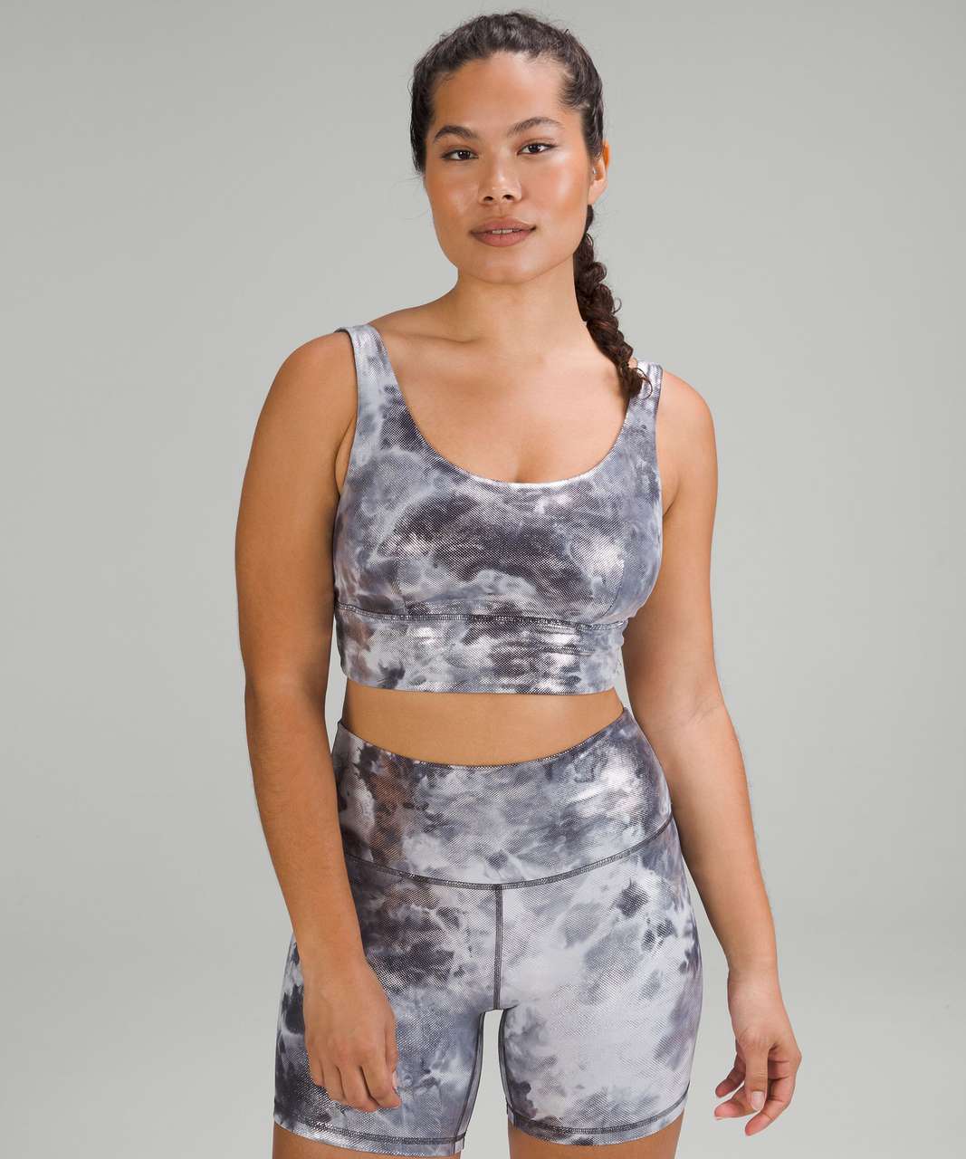 lululemon athletica, Tops, Lululemon Align Bra Shine Light Support Ab Cup  Diamond Dye Cacao Reversible 8