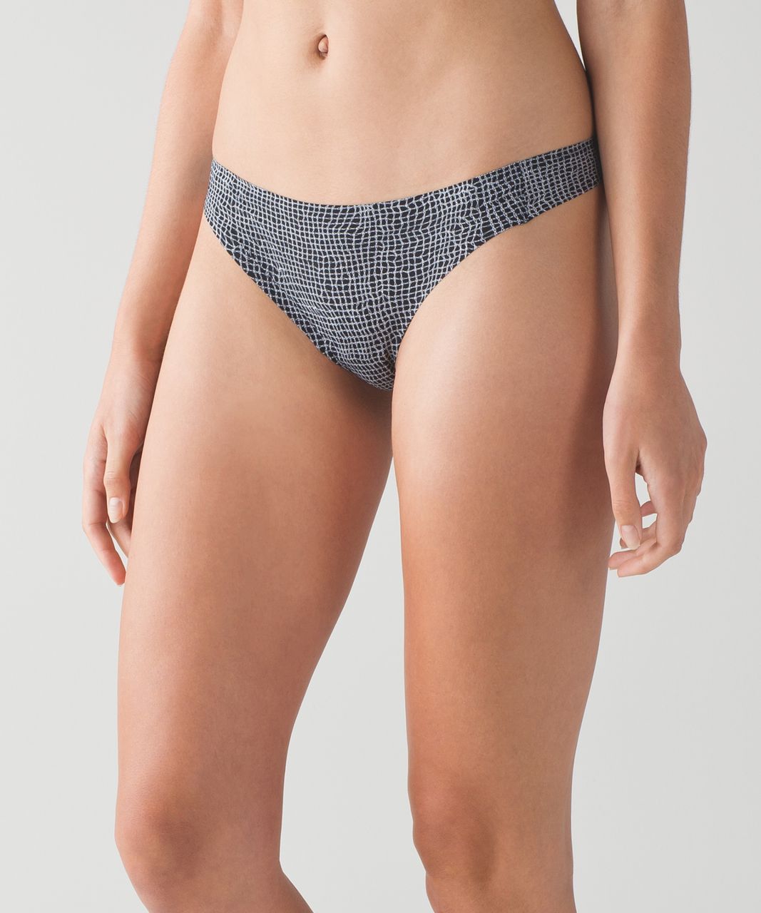 Lululemon Namastay Put Thong - Fall Net White Black