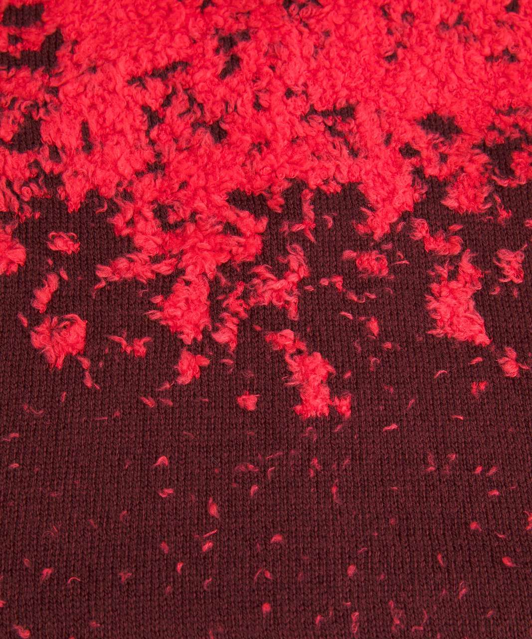 Lululemon Ombre Knit Textured Turtleneck - Red Merlot / Carnation Red
